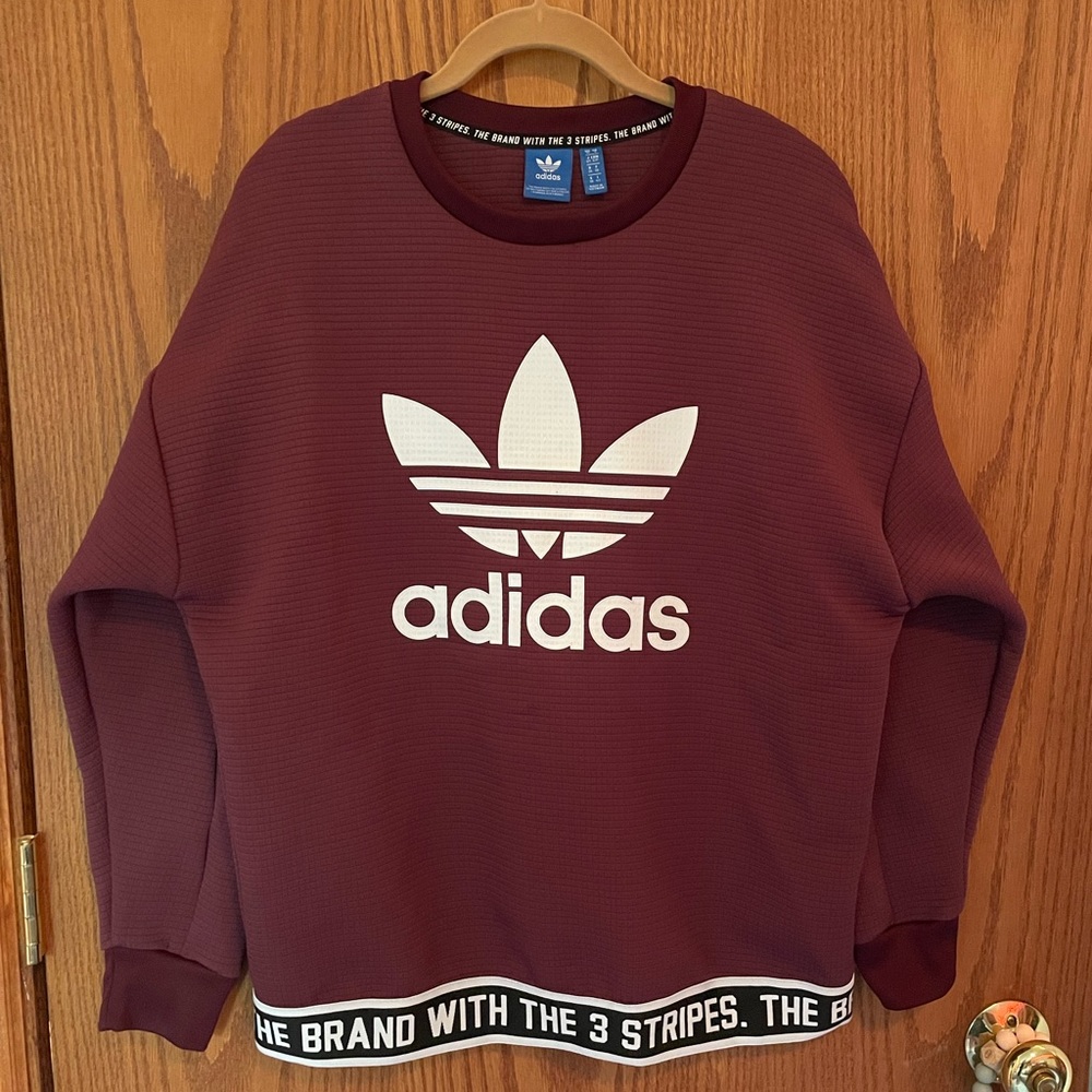 Adidas Burgundy Pullover (S)